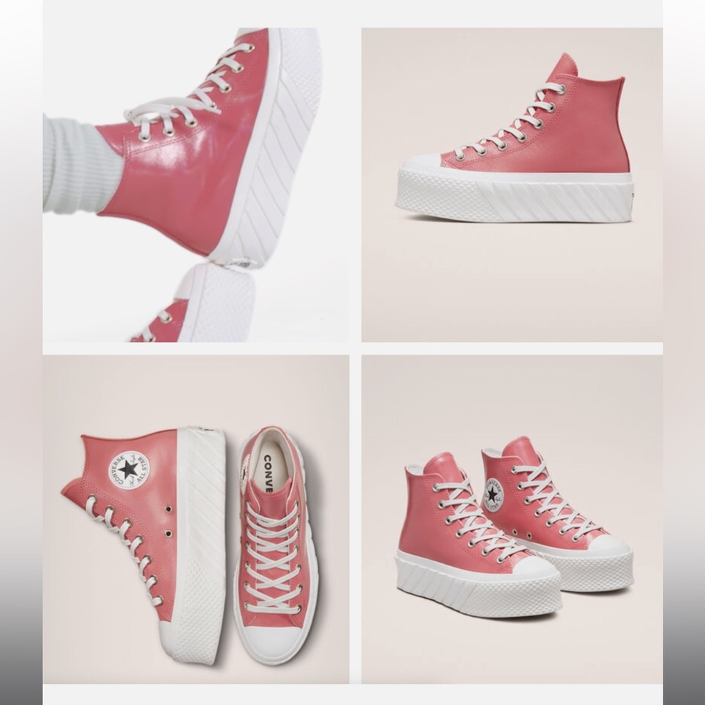EUC Converse X Chuck Taylor All star Lift platforms